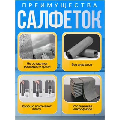 Умная салфетка для уборки без разводов и ворса