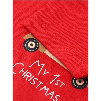 Боди детское «Крошка Я» My 1st Christmas, рост 74-80 см