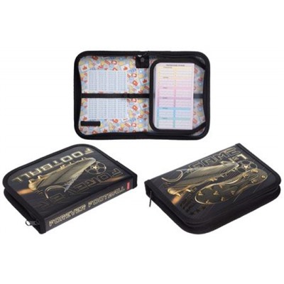 Пенал 2-х ств. 190х130 мм "Футбол навсегда" с откидной планкой (089060) 46091 Хатбер