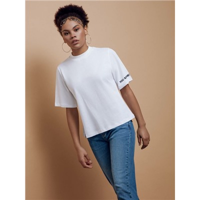 Джемпер женский CONTE Oversize-футболка из хлопка «Believe» LD 1658