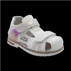 Сандалии В567-18 бело розовые