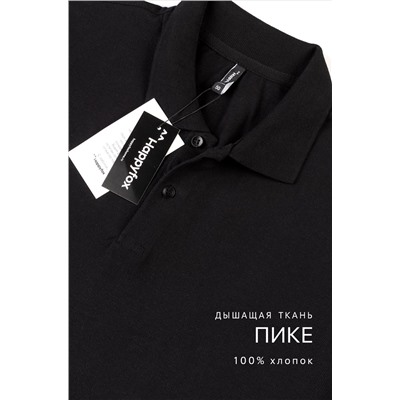 Мужской базовый лонгслив-поло Happyfox