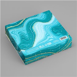 Коробка подарочная новогодняя складная «С Новым годом», 20×18×5 см, БЕЗ ЛЕНТЫ