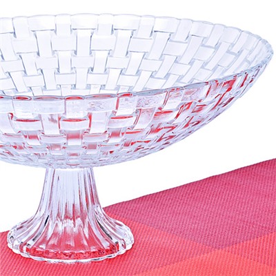 27557 Ваза для фруктов на ножке 32см LR (х6)