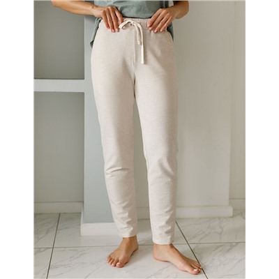 Брюки из облегченного футера с эластаном