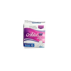 Adel28 Premium Женские гигиенические прокладки Medium 4 капли 10шт Korea