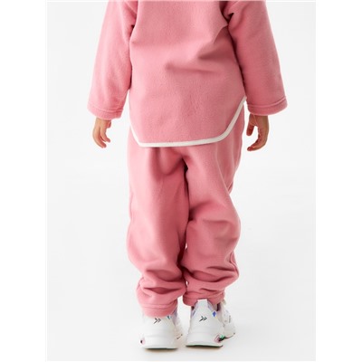 Брюки флисовые детские MINAKU: Fleece Soft, розовые, рост 98 см