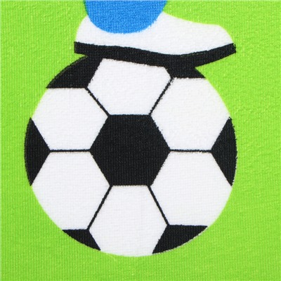 Полотенце-пончо детское махровое Крошка Я «Футболист», 60×120 см, микрофибра