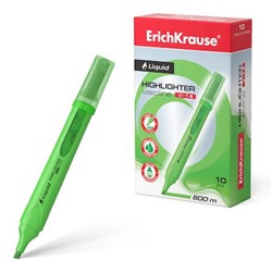 Текстовыделитель с жидкими чернилами Liquid Visioline V-14 Neon зеленый 56028 ErichKrause