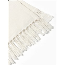 Плед с кисточками «Этель. Крупная полоса», 130×160 см, хлопок 100%