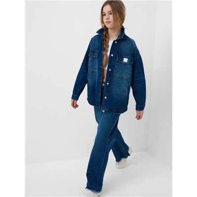 Куртка текстильная джинсовая для девочек