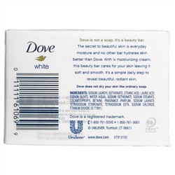 Dove, White Beauty Bar, 4 Bars, 3.75 oz (106 g) Each