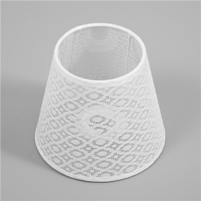 Абажур для люстры «Кружево» Е14 белый 15×15×13 см