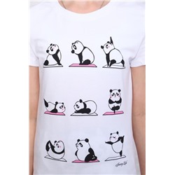 Пижама для девочки Панды Арт.ПД-009-052 (Белый)