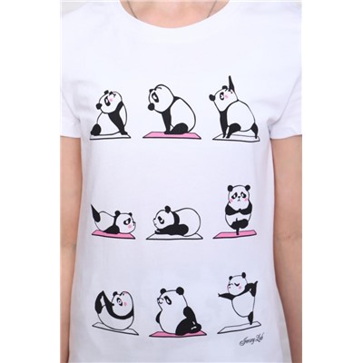 Пижама для девочки Панды Арт.ПД-009-052 (Белый)