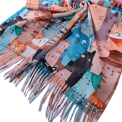 Палантин CY2593 Кошки