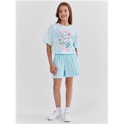 КОМПЛЕКТ ДЛЯ ДЕВОЧЕК (ФУТБОЛКА, ШОРТЫ) 397764