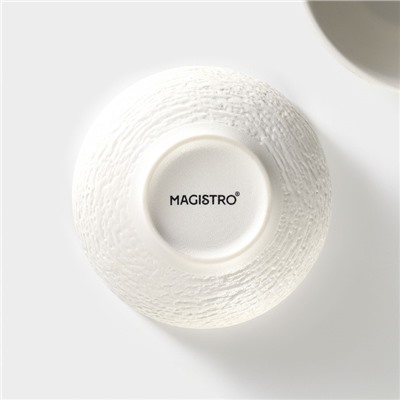 Набор салатников Magistro Lofty, 2 предмета: 300 мл, d=12 см, фарфор, белый
