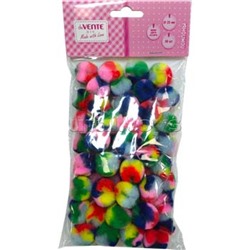 Набор помпонов для творчества "DIY" 25 мм, 50 шт, яркие цвета