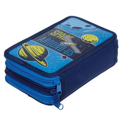 Пенал 6-ти ств. 190х110 мм "Космические сны" с табл.умножения (078313) 40110 Хатбер