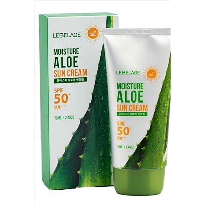 Lebelage Солнцезащитный крем для лица с экстрактом алоэ / Moisture Aloe Sun Cream SPF50+PA+, 70 мл KRISTALLER, 1109012