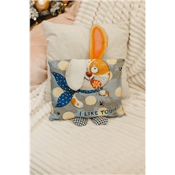Наволочка декоративная 32х32 Зайчик Ты мне нравишься НАТАЛИ, 1075228