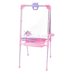 Мольберт «Доска знаний» двусторонний (с единорогом розовый)