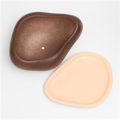 Горшок для кактусов и суккулентов «Бонсай», 600 мл, 17×14×8 см, керамический, с поддоном, коричневый