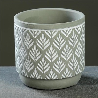 Кашпо для цветов «Узоры», 330 мл, 8.5×8.5×8.5 см, керамическое, МИКС