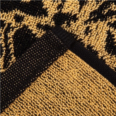 Полотенце именное махровое Этель «Максим», 50×90 см, 100% хлопок, 420 г/м², чёрное