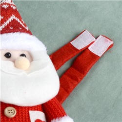 Держатель для штор Дед Мороз 13*5*43 см / B105 /уп 100/ на липучках