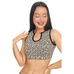 Топ бельевой кроп майка трикотажная хлопок НАТАЛИ, 1126608