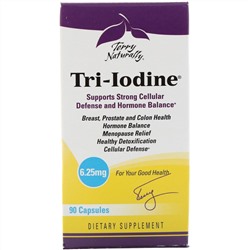 Terry Naturally, Tri-Iodine, 6,25 мг, 90 капсул