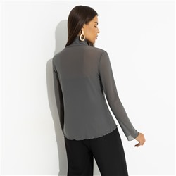 Водолазка полупрозрачная с топом, Внешнее великолепие (gray 2 в 1)