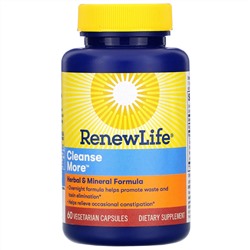 Renew Life, Cleanse More, 60 растительных капсул