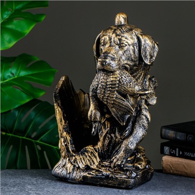 Подставка для бутылки «Охота», под бронзу, 37×22.5×30 см