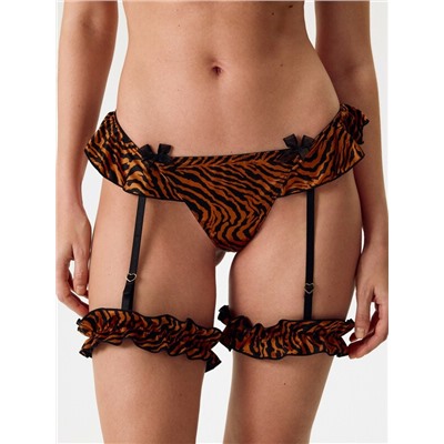 Трусы стринг с поясом для чулок Jale