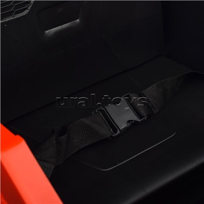 Электромобиль "Багги кросс" с р/у управлением, четырехколесный, двухместный, двойной привод (красный)