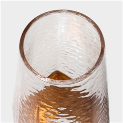 Бокалы для шампанского Magistro «Дарио», 180 мл, 7×27.5 см, набор 6 шт., стекло, золотистые