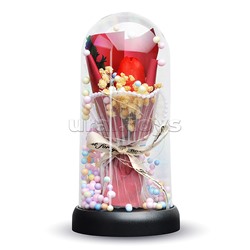 Светильник "Тюльпан" в коробке (красный)