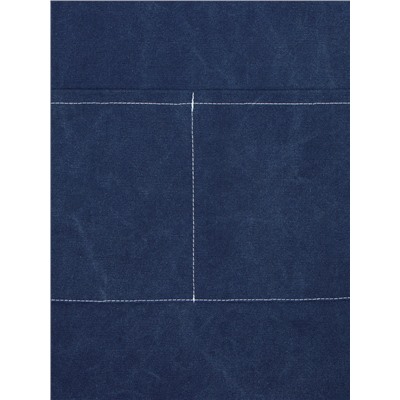 Фартук Этель с карманами, синий, 75×68 см, п/э 50%, хлопок 50%