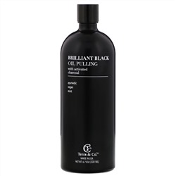 Terra & Co., Brilliant Black Oil Pulling, Mint, 6.75 oz (200 ml)