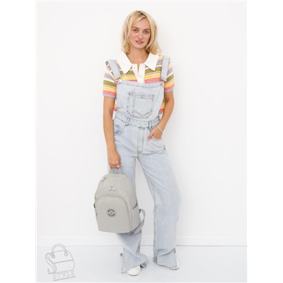 Рюкзак женский текстильный 8746MD l.gray Mindesa  в Новосибирске