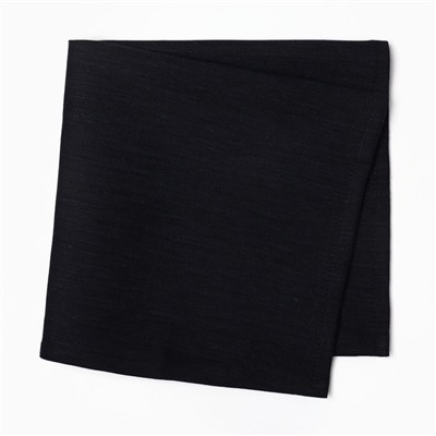 Набор салфеток «Этель» Black, 40×40 см - 2 шт., 100% лён, чёрный