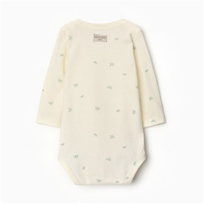 Боди детское MINAKU, рост 80-86 см, молочное