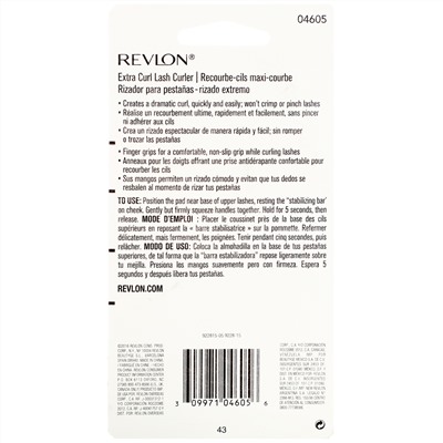 Revlon, Щипцы для завивки ресниц (экстра), 1 шт.