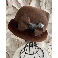 Мишель замша мех.норка Шапка женская (56-58)