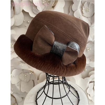 Мишель замша мех.норка Шапка женская (56-58)