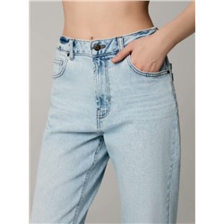 Mom Fit CONTE CON-583 Джинсы mom оксидной варки с необработанным краем