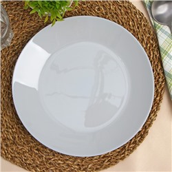 Тарелка обеденная Luminarc Lillie Granit, d=25 см, стеклокерамика, серая